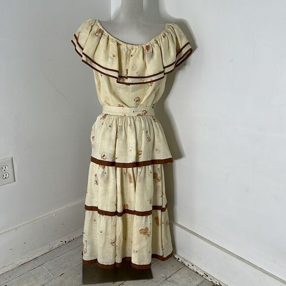 Vintage ESCADA 80s Two Piece Tiered Skirt And Top Set - Picture 9 of 9
